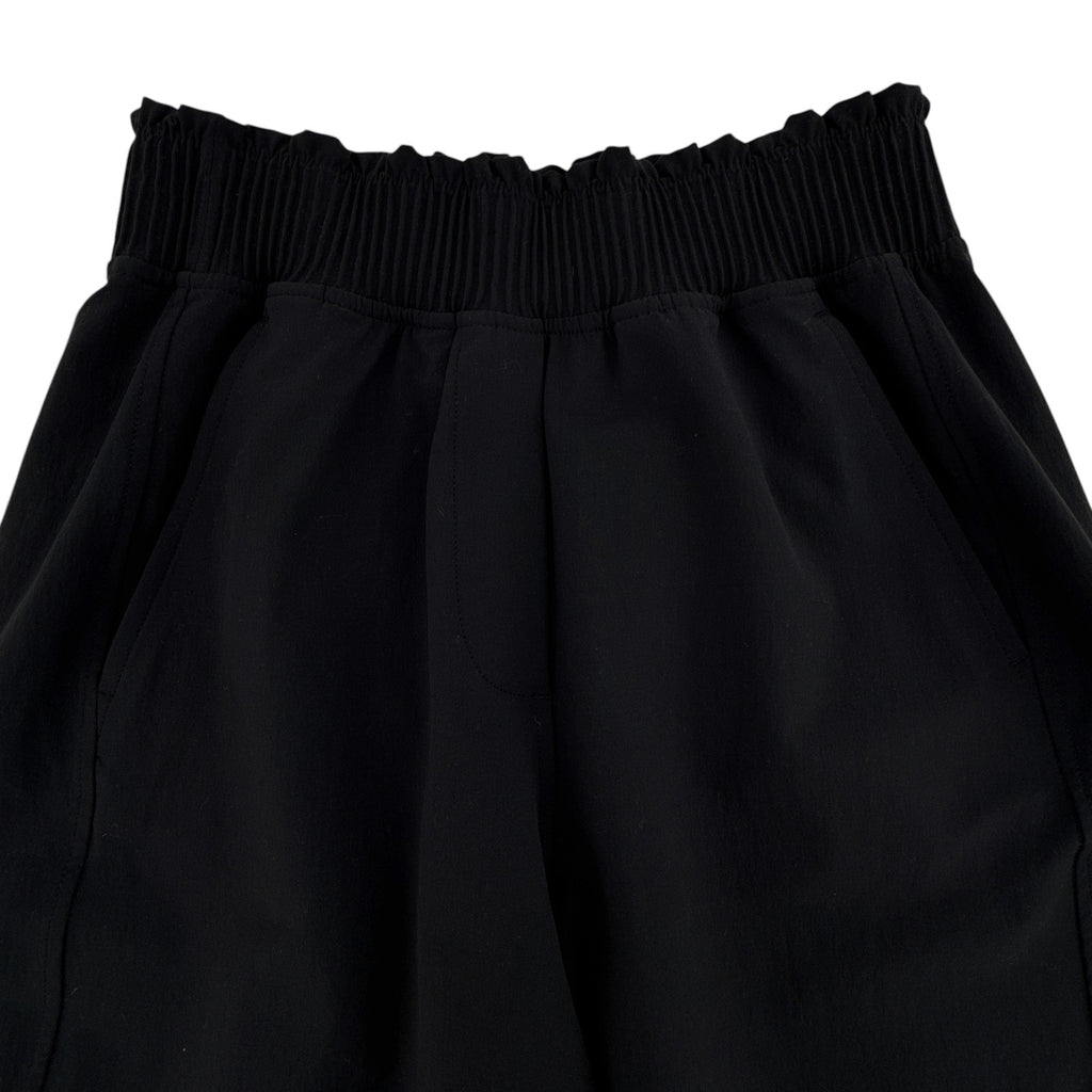 LULULEMON Stretch Woven Ruffle-Waist HR Short 9" in Black XXS Lululemon Athletica