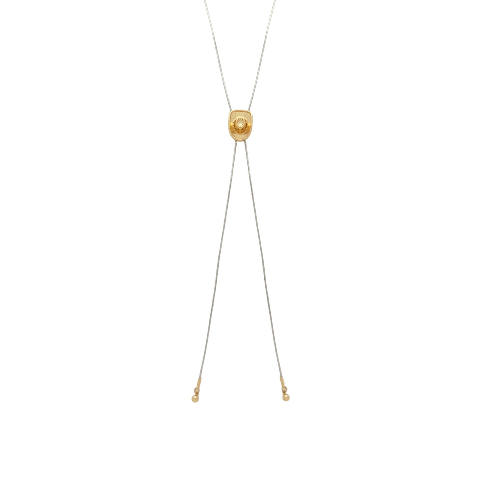 WESTERN Cowgirl Lariat Bolo Necklace in Gold & Silver None and/or Unknown
