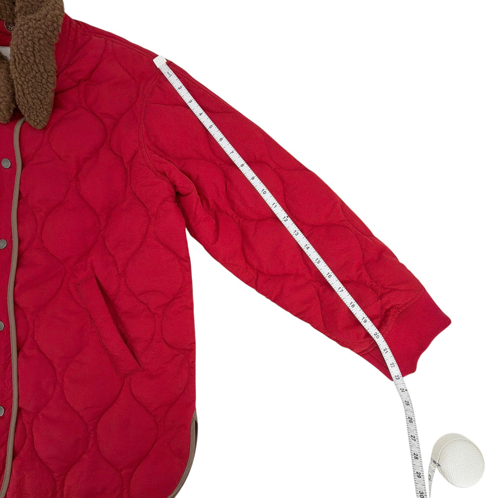 ALEX MILL Wembley Quilted Jacket In Red S Alex Mill