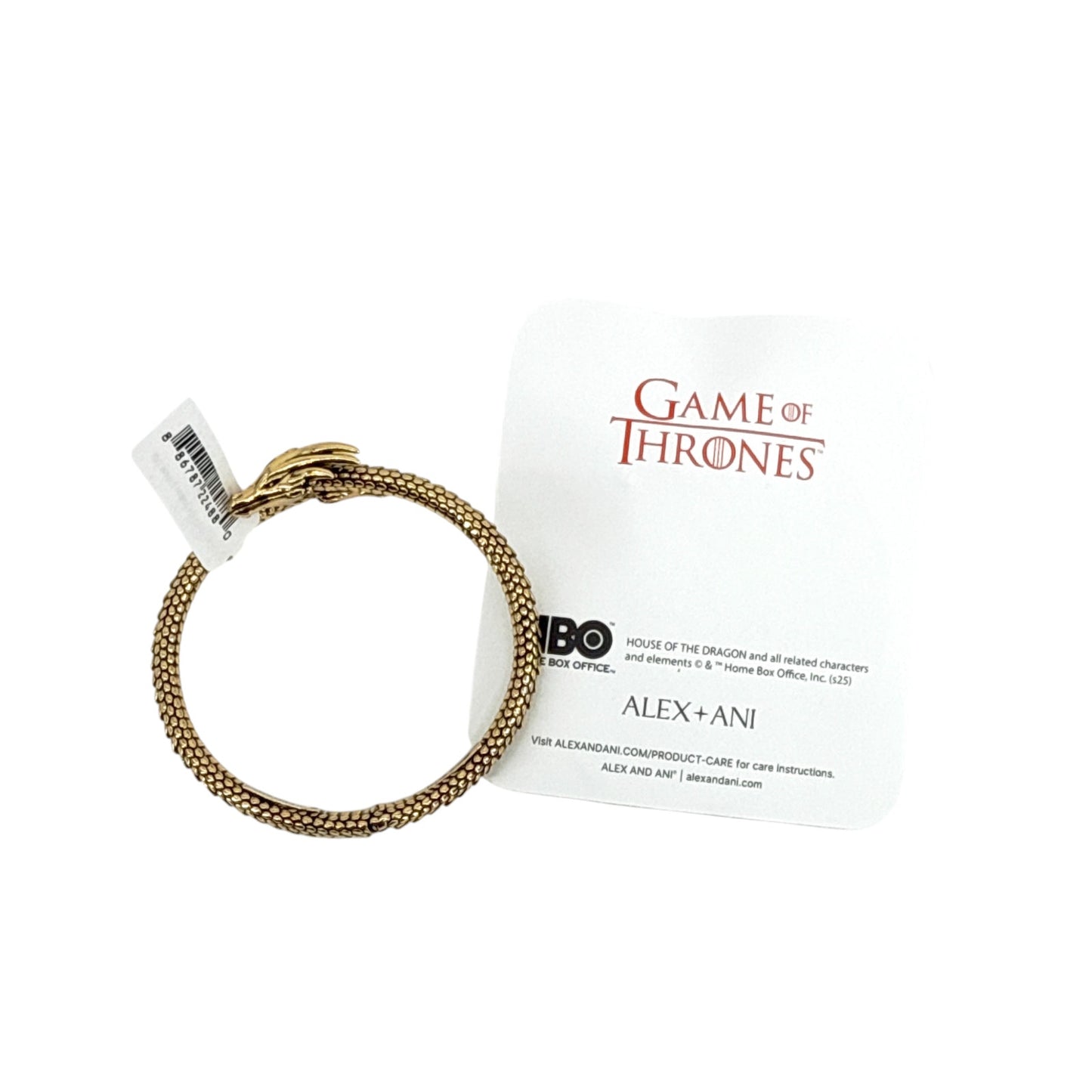 ALEX+ANI House of the Dragon™ Cuff Bracelet in Antiqued Gold