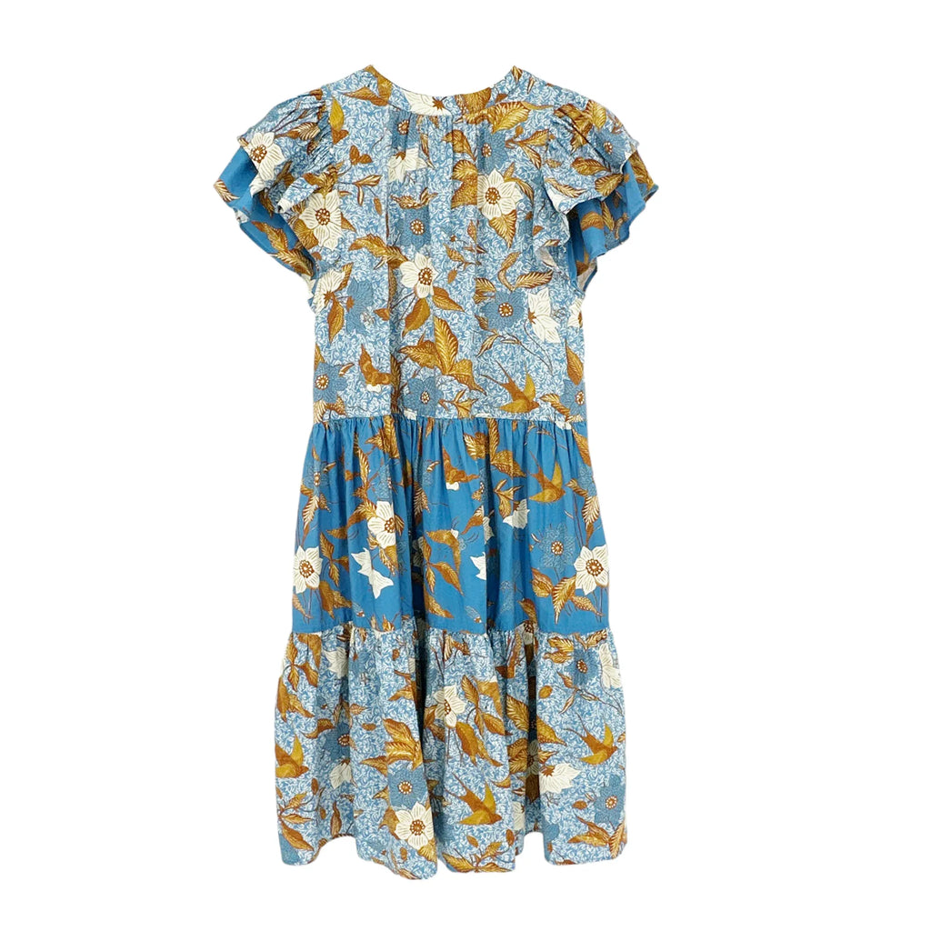 ULLA JOHNSON Gail Dress in Lapis 2 - flyKAMP