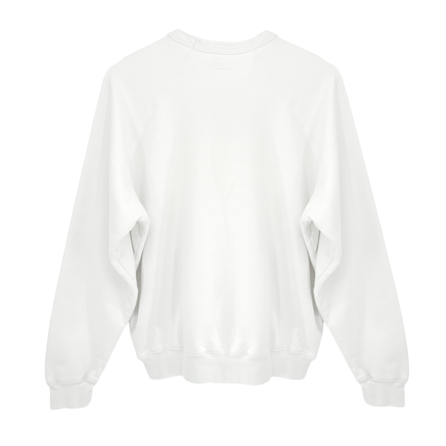 MOTHER The Biggie Message Sweatshirt In Bright White Sunshine Daydream S