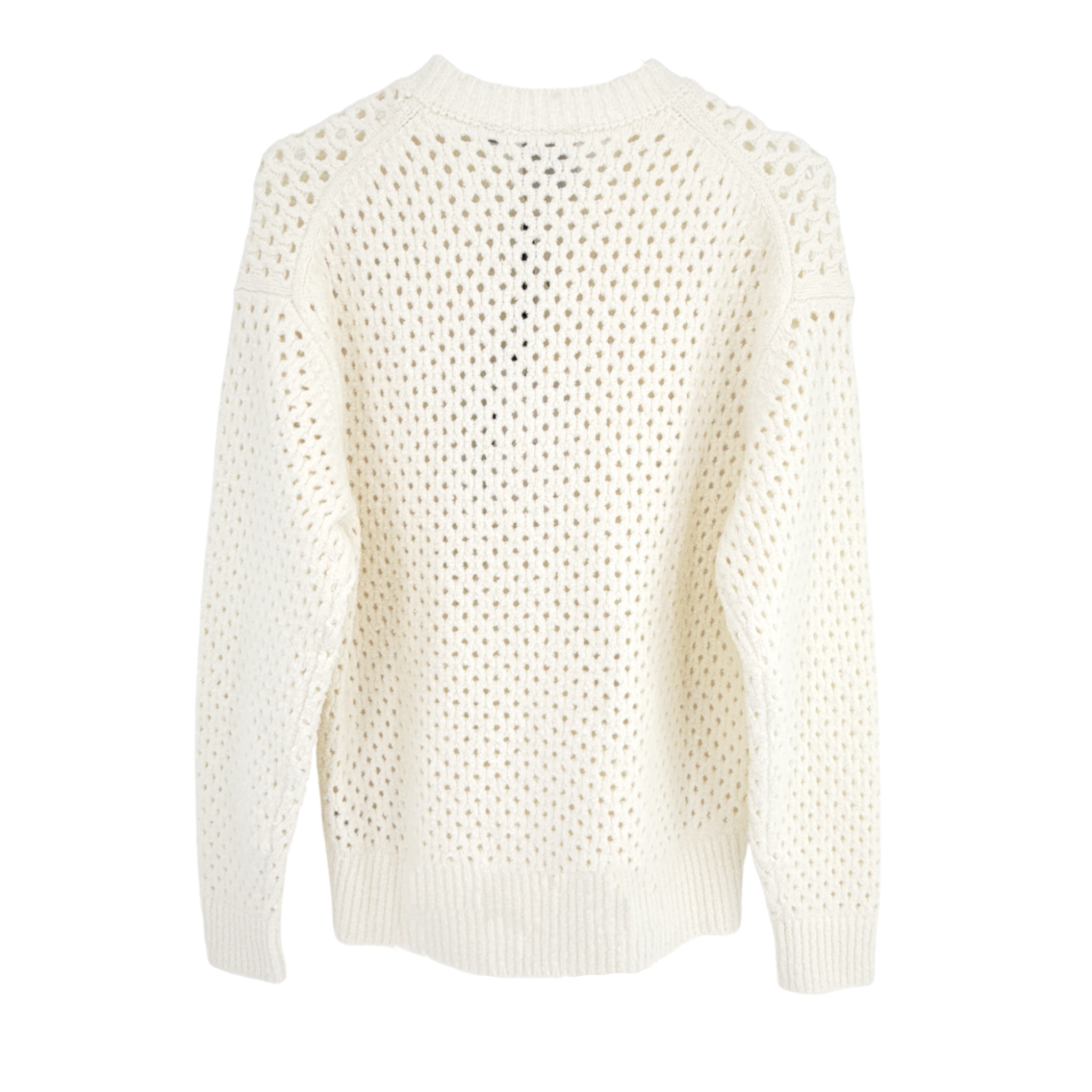 VARLEY Grady Bouclé Knit Sweater in Coconut Milk XS Varley