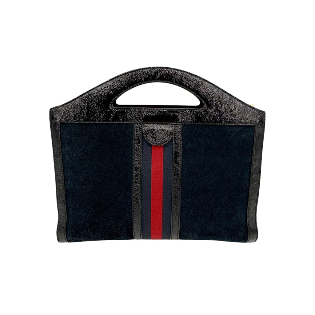 GUCCI Ophidia Cut Out Handle Bag Suede Medium - flyKAMP