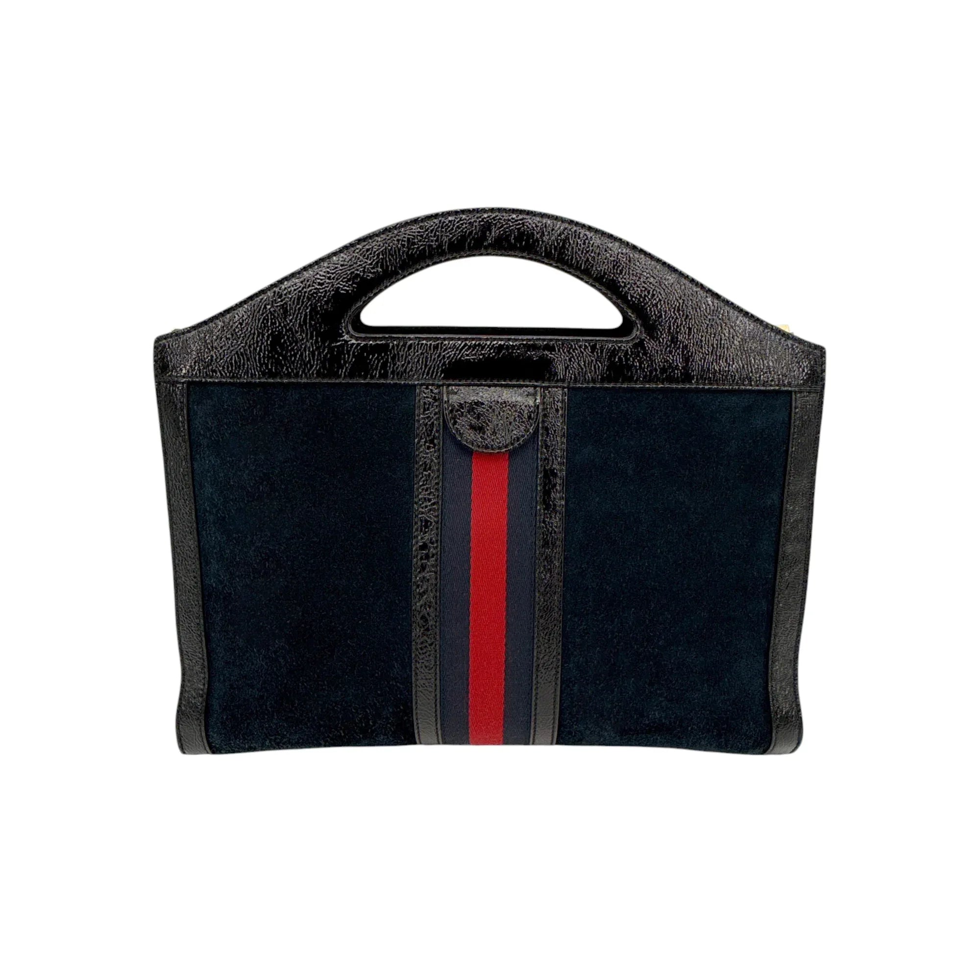 GUCCI Ophidia Cut Out Handle Bag Suede Medium - flyKAMP