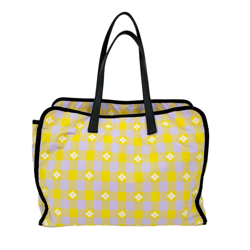 KATE SPADE New York Morley Extra Large Tote in Frozen Lilac and Chartreuse - flyKAMP