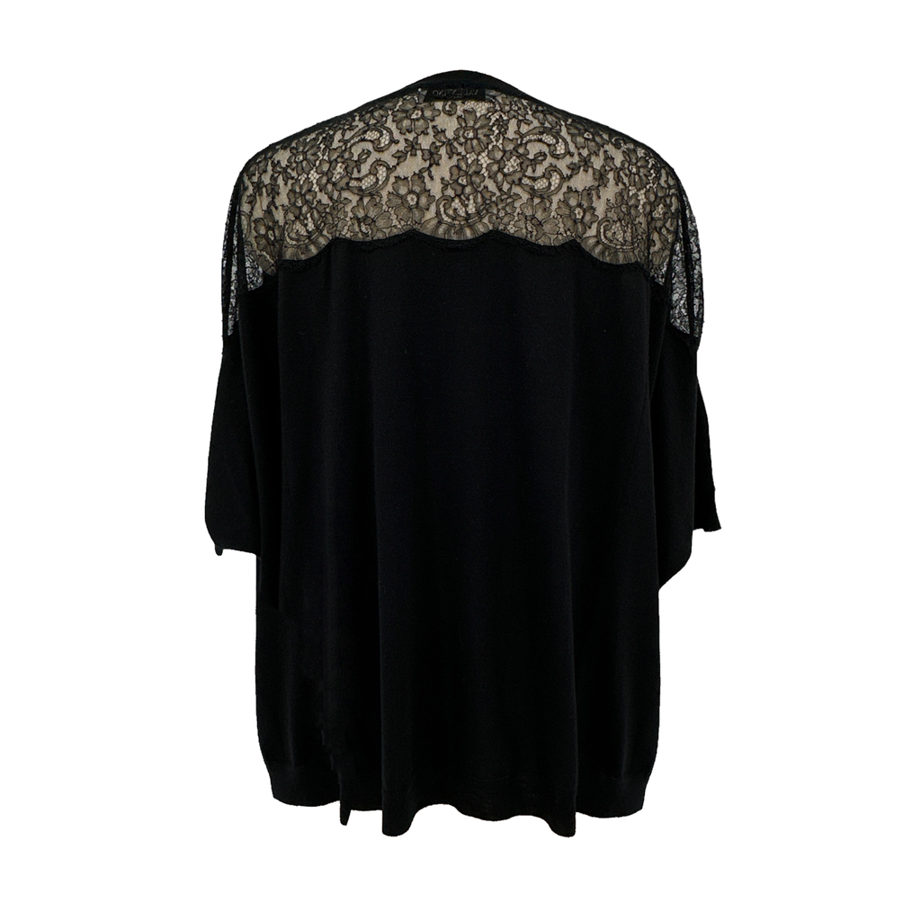 VALENTINO GARAVANI Lace Panel Detail Sweater S Valentino Garavani