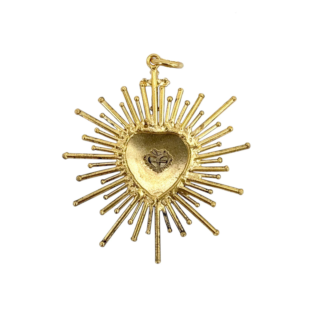 VIRGINS SAINTS & ANGELS VSA Sacred Flame Charm in Gold - flyKAMP