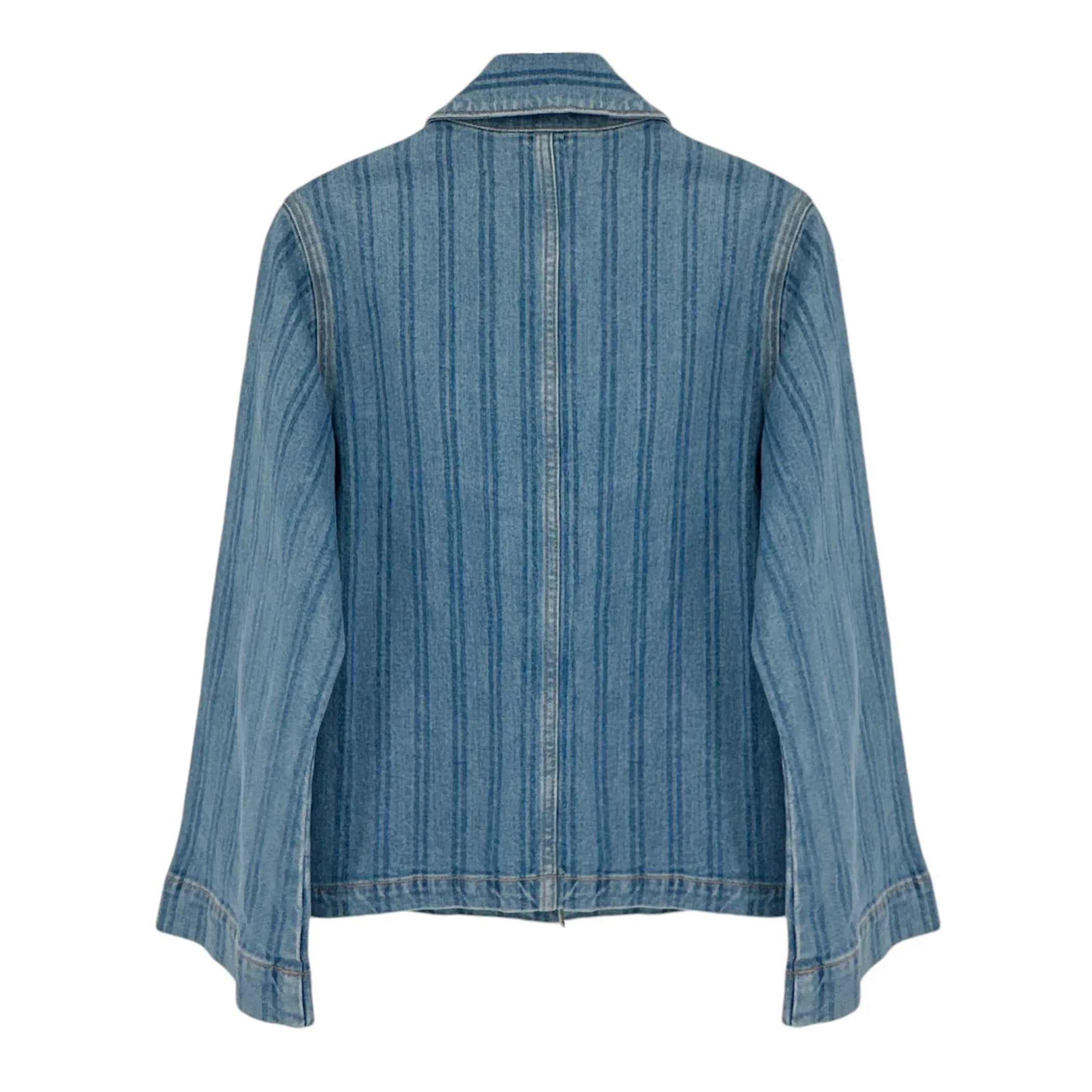 VERONICA BEARD Dahl Striped Denim Jacket XS - flyKAMP