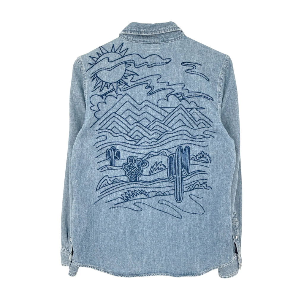 MOTHER The Honey Button-up Shirt in Take a Trip With Me M - flyKAMP