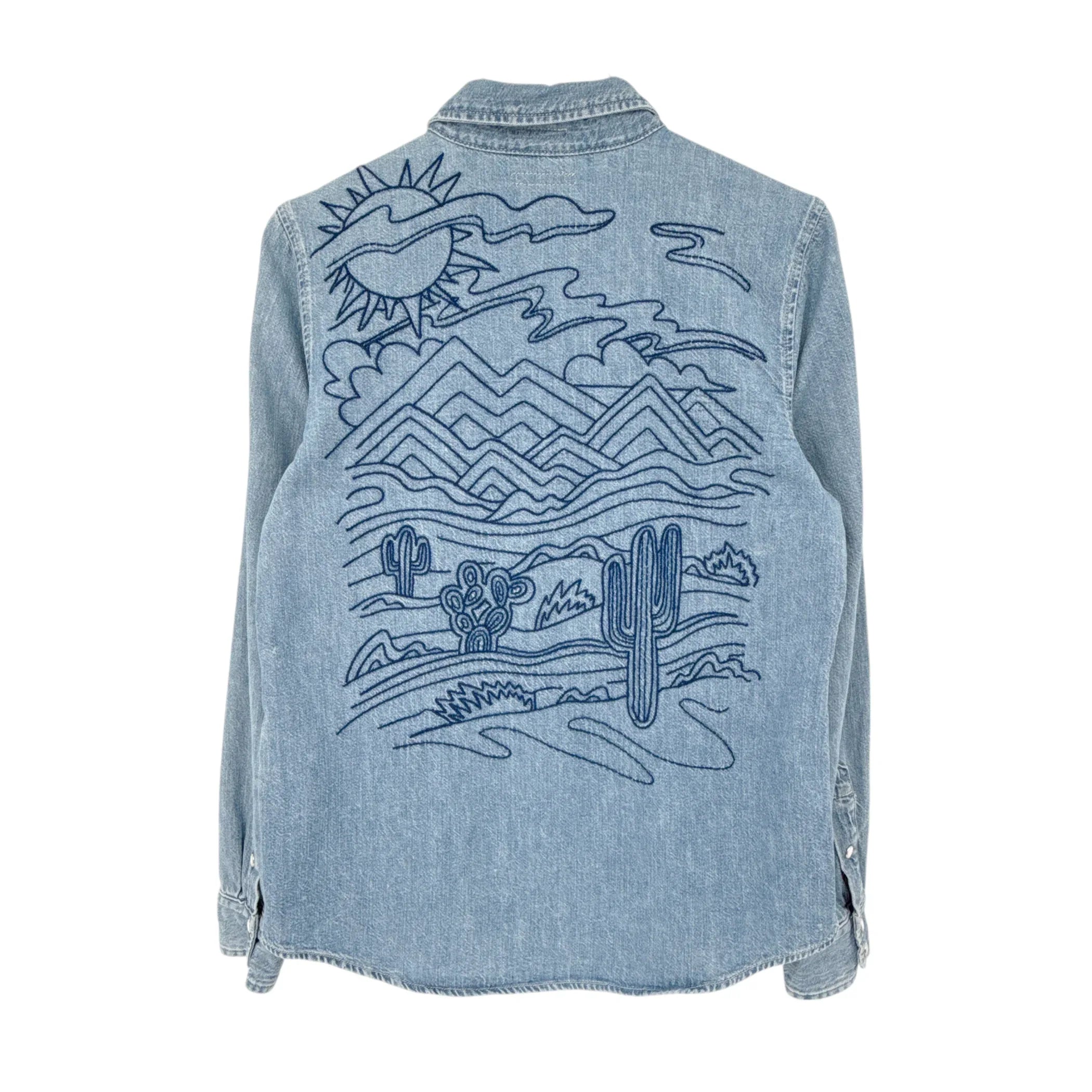 MOTHER The Honey Button-up Shirt in Take a Trip With Me M - flyKAMP