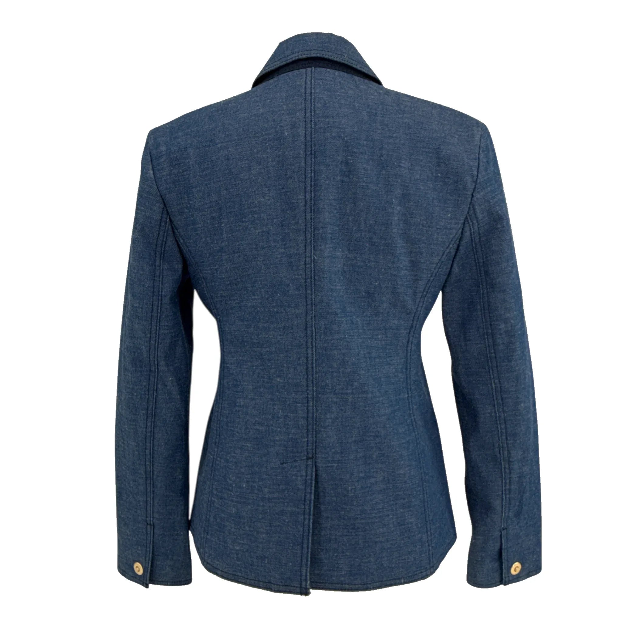 TORY BURCH Raw Denim Blazer in Unwashed Rinse 4|S - flyKAMP
