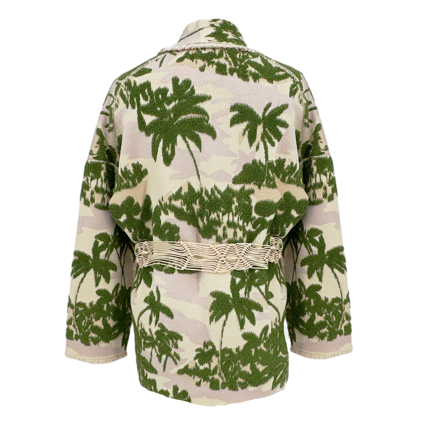 MAJE Aloha Beige Belted Cardigan Jacket 2|M