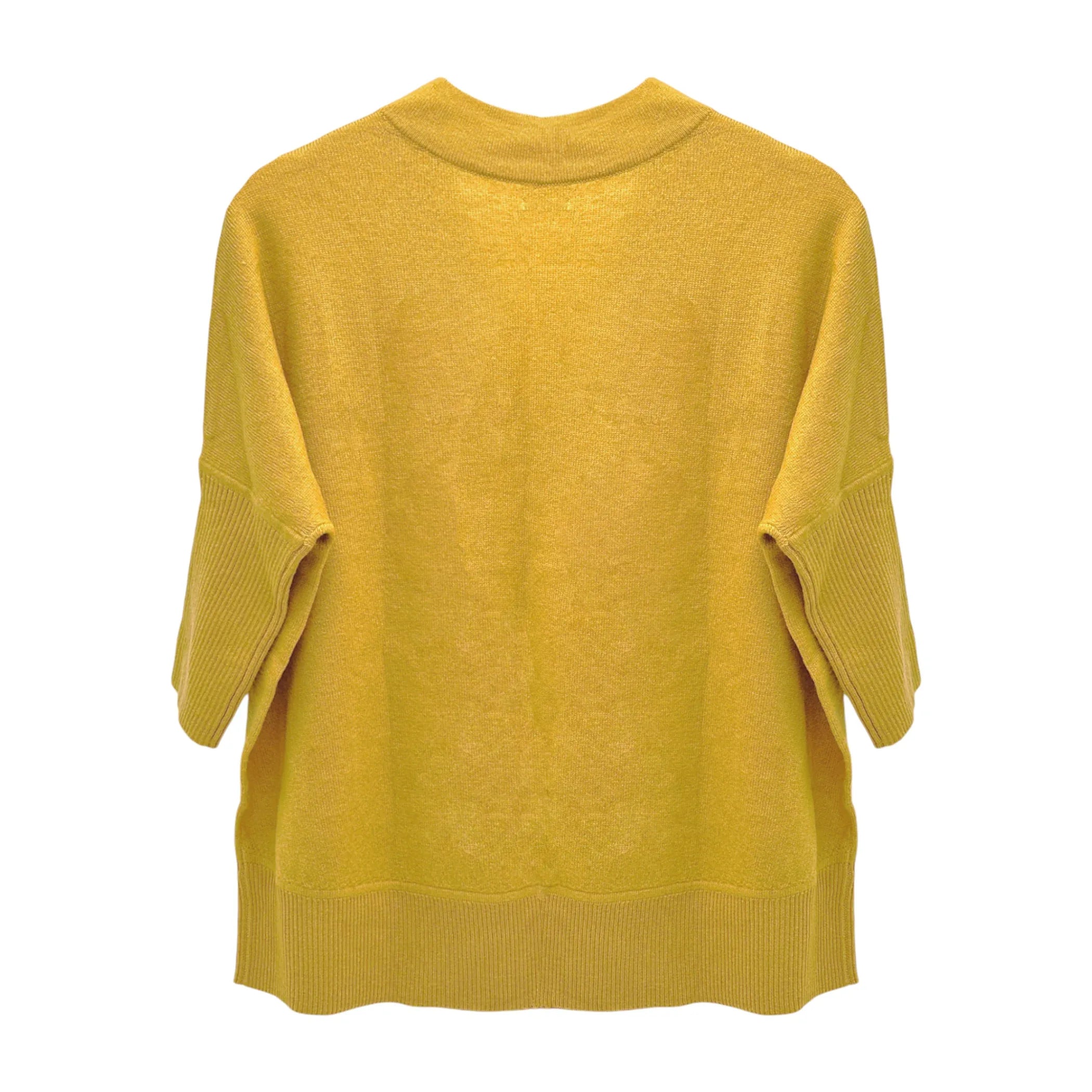 ANTHROPOLOGIE Araminta Pullover Sweater in Mustard Yellow XS - flyKAMP