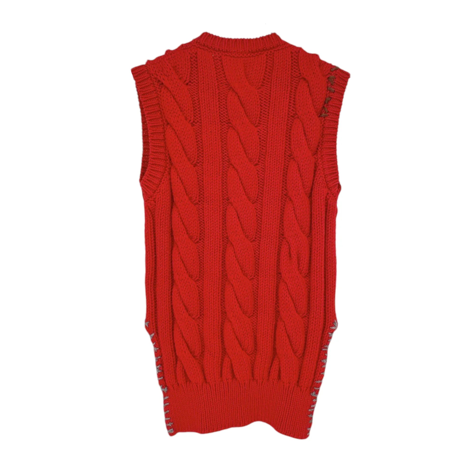 MARNI Cable Knit Wool Vest IT36 - flyKAMP