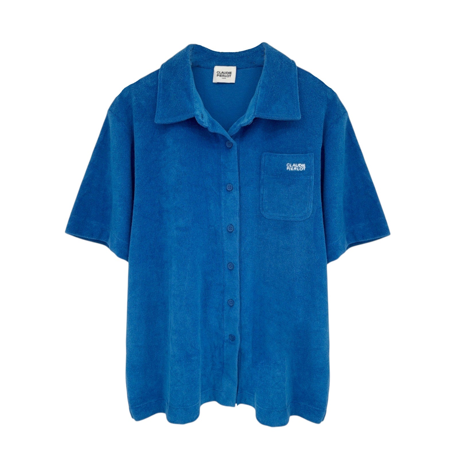 CLAUDIE PIERLOT Terry Shirt in Santorini Blue 3|L Claudie Pierlot