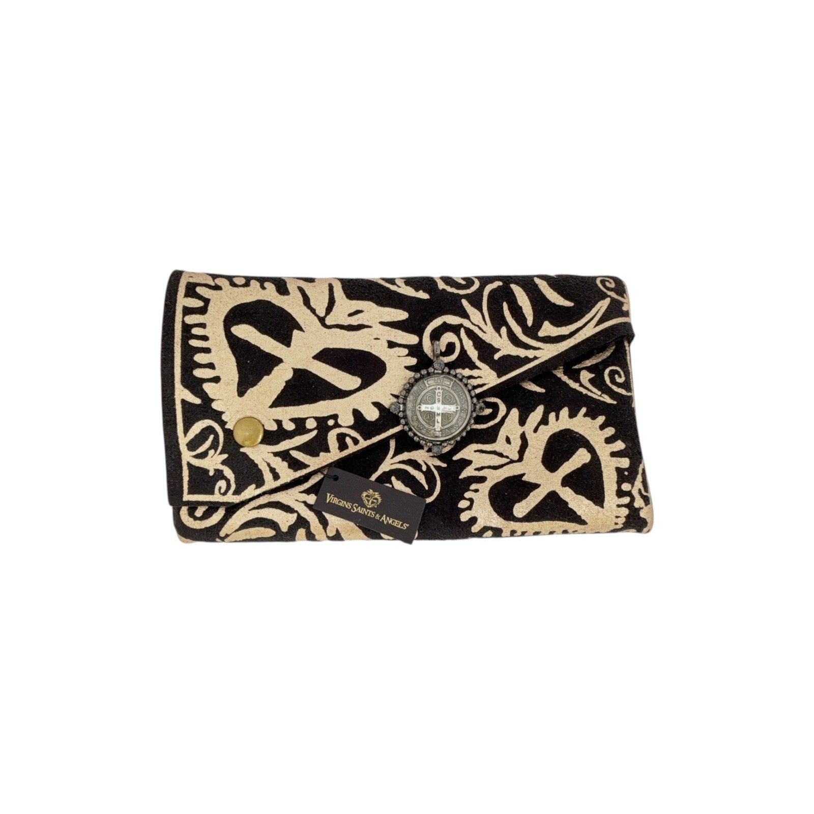 VIRGINS SAINTS & ANGELS VSA Bespoke San Benito Medallion in Gunmetal Virgins Saints & Angels