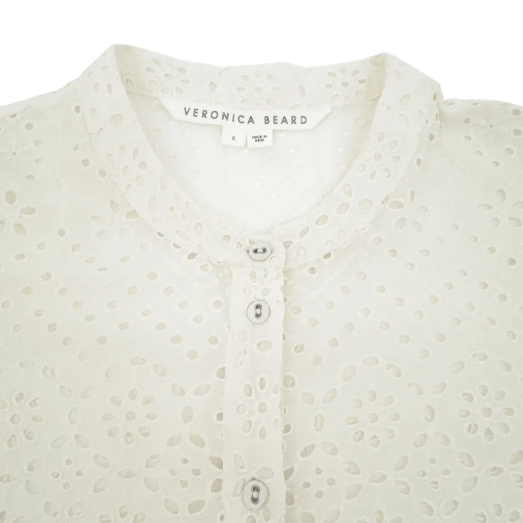 VERONICA BEARD Vitale Eyelet Top 6|M - flyKAMP