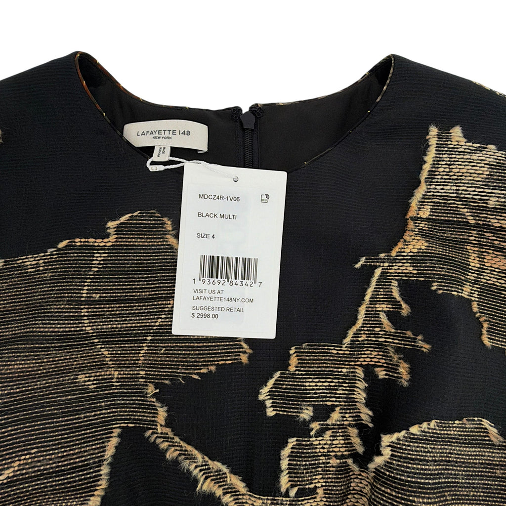 LAFAYETTE 148 New York Jacquard Silk Evening Gown in Black 4|S Lafayette 148 New York