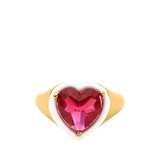 KATE SPADE New York Sweetheart Signet Ring Size 6