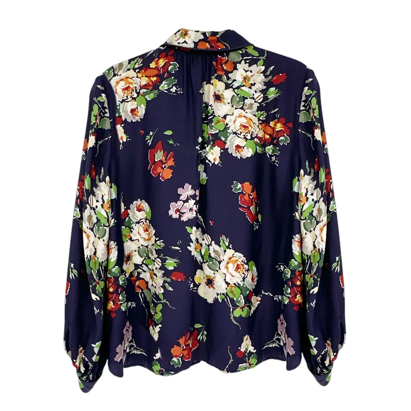 THE GREAT. The Boudoir Button Up Silk Shirt 0|XS - flyKAMP