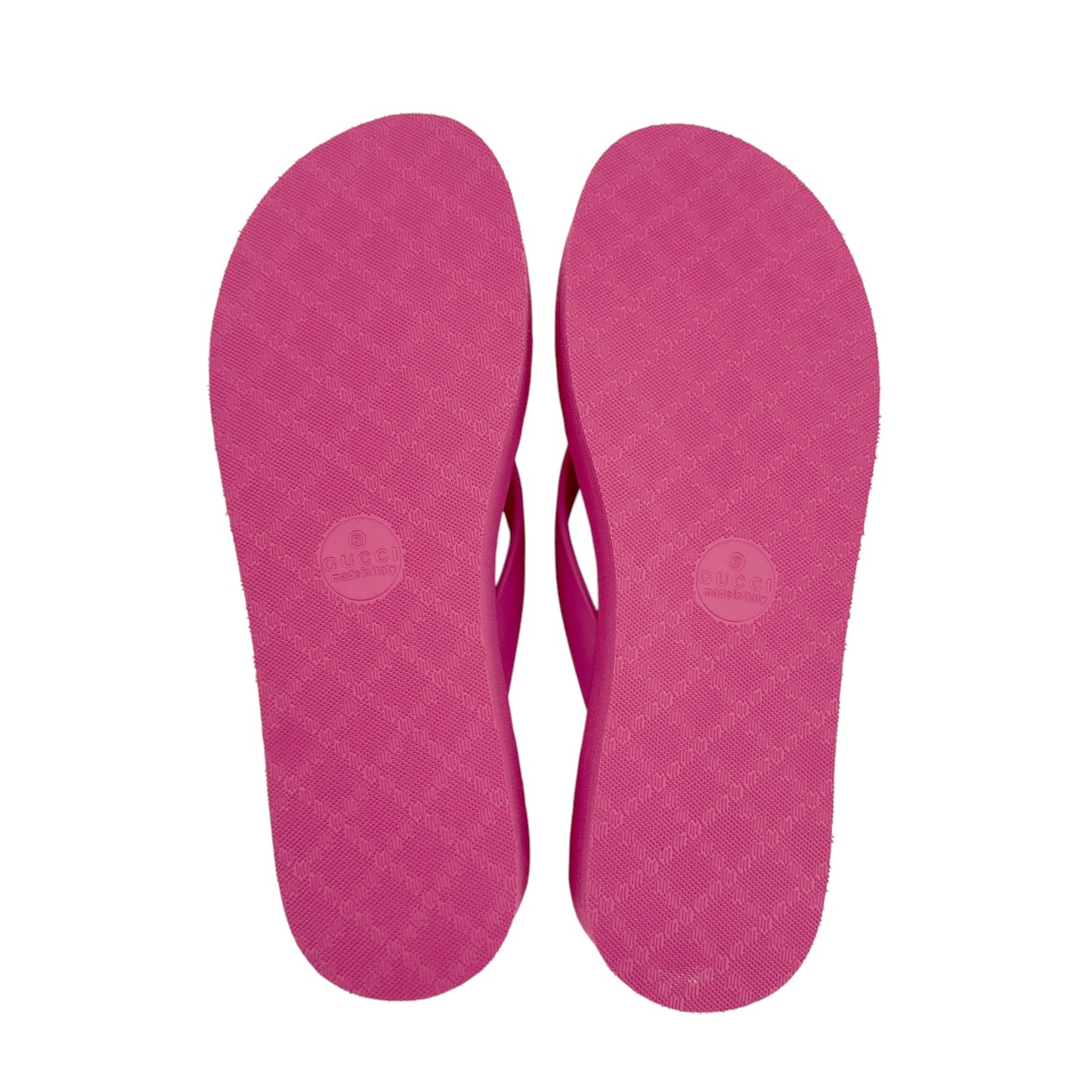 GUCCI Chevron Logo Thong Flip Flop Sandals || 37