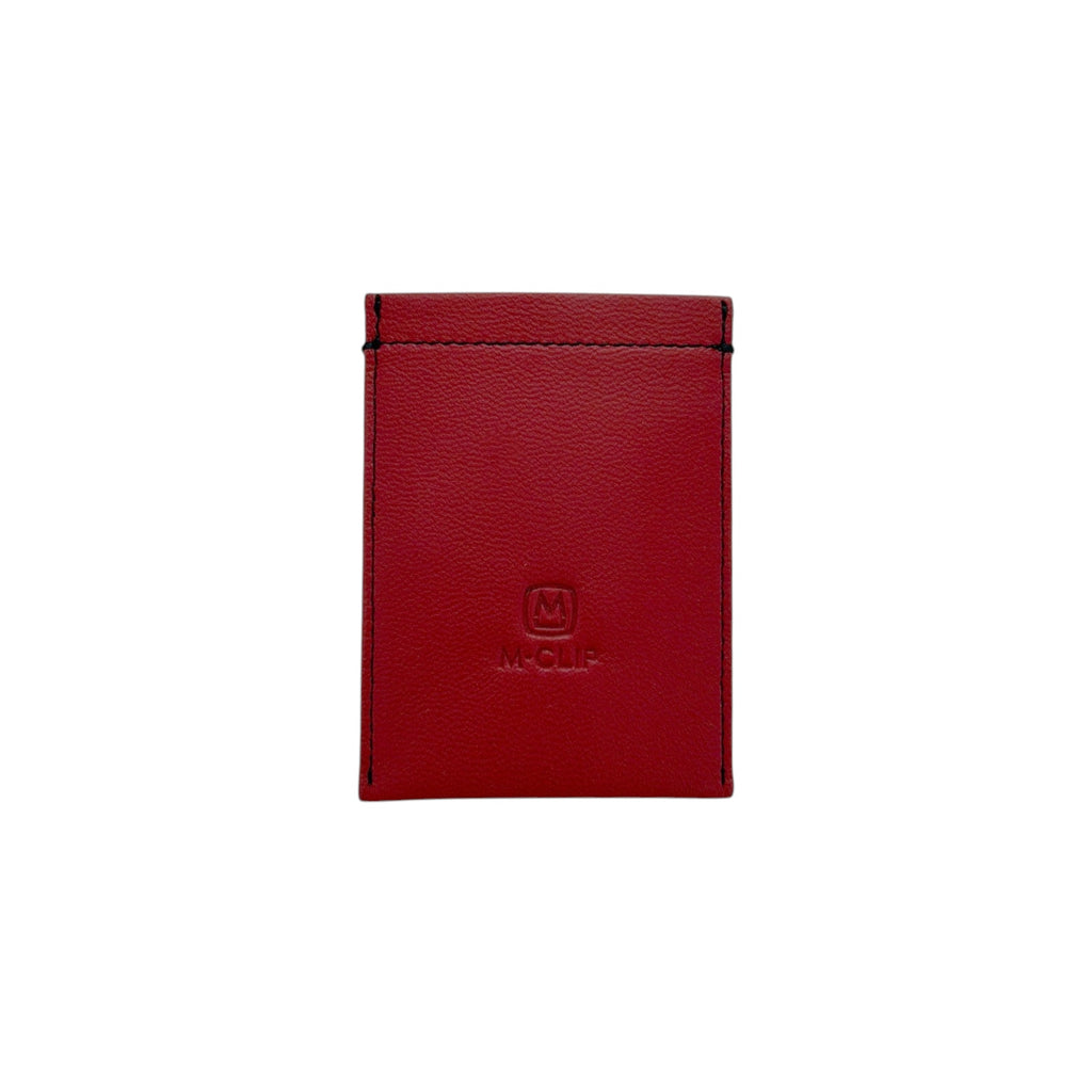 M-CLIP Leather RFID Case Vertical in Red M-Clip