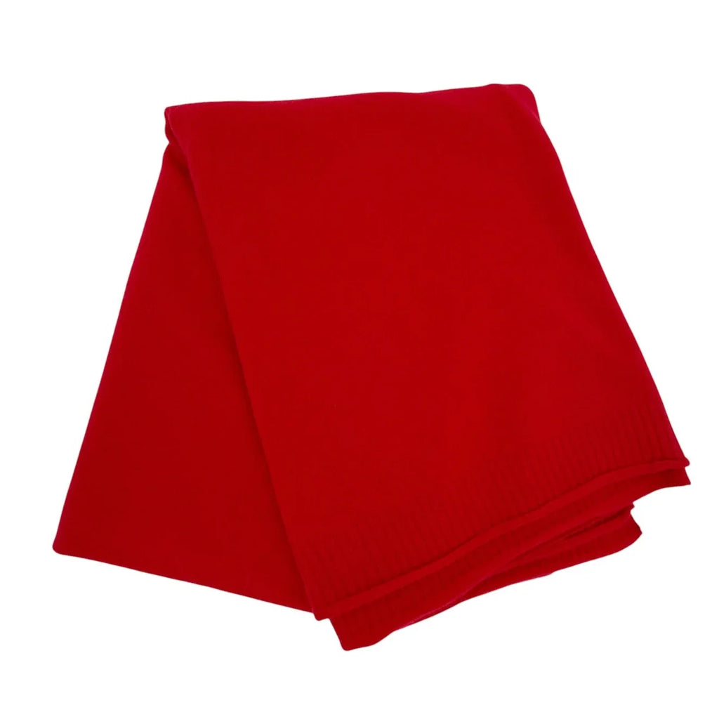 AQUA Cashmere Throw Blanket Bloomingdale's Exclusive in Big Apple Red - flyKAMP