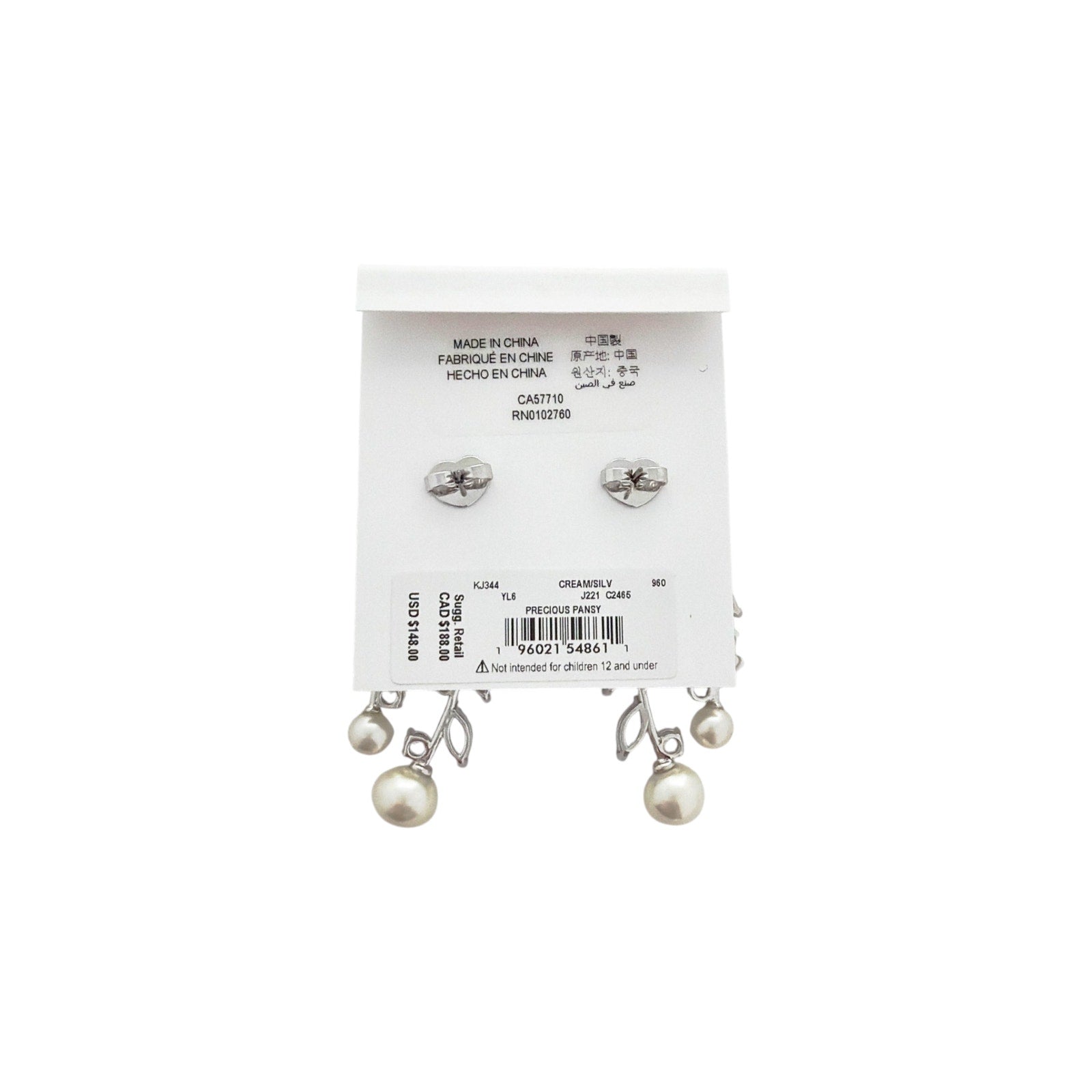KATE SPADE New York Precious Pansy Chandelier Earrings Kate Spade New York