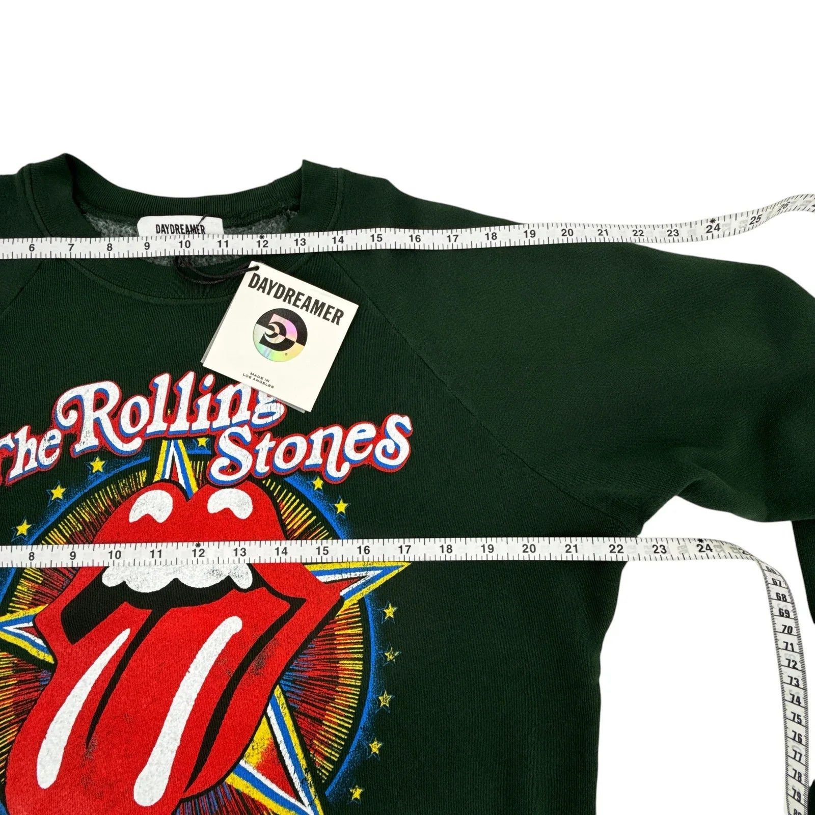DAYDREAMER Rolling Stones 1981 US Tour Vintage Sweatshirt in Vintage Green XS - flyKAMP