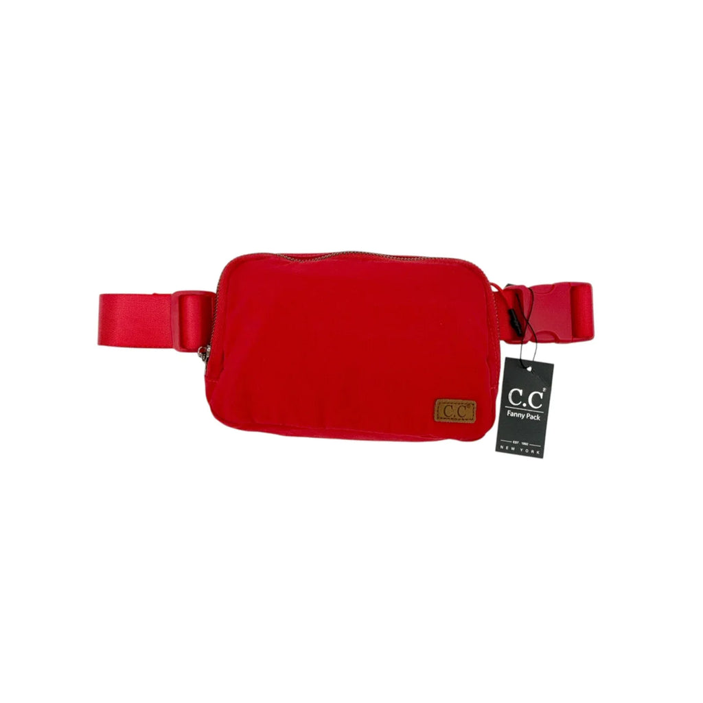 C.C Fanny Pack Belt Bag in Red - flyKAMP