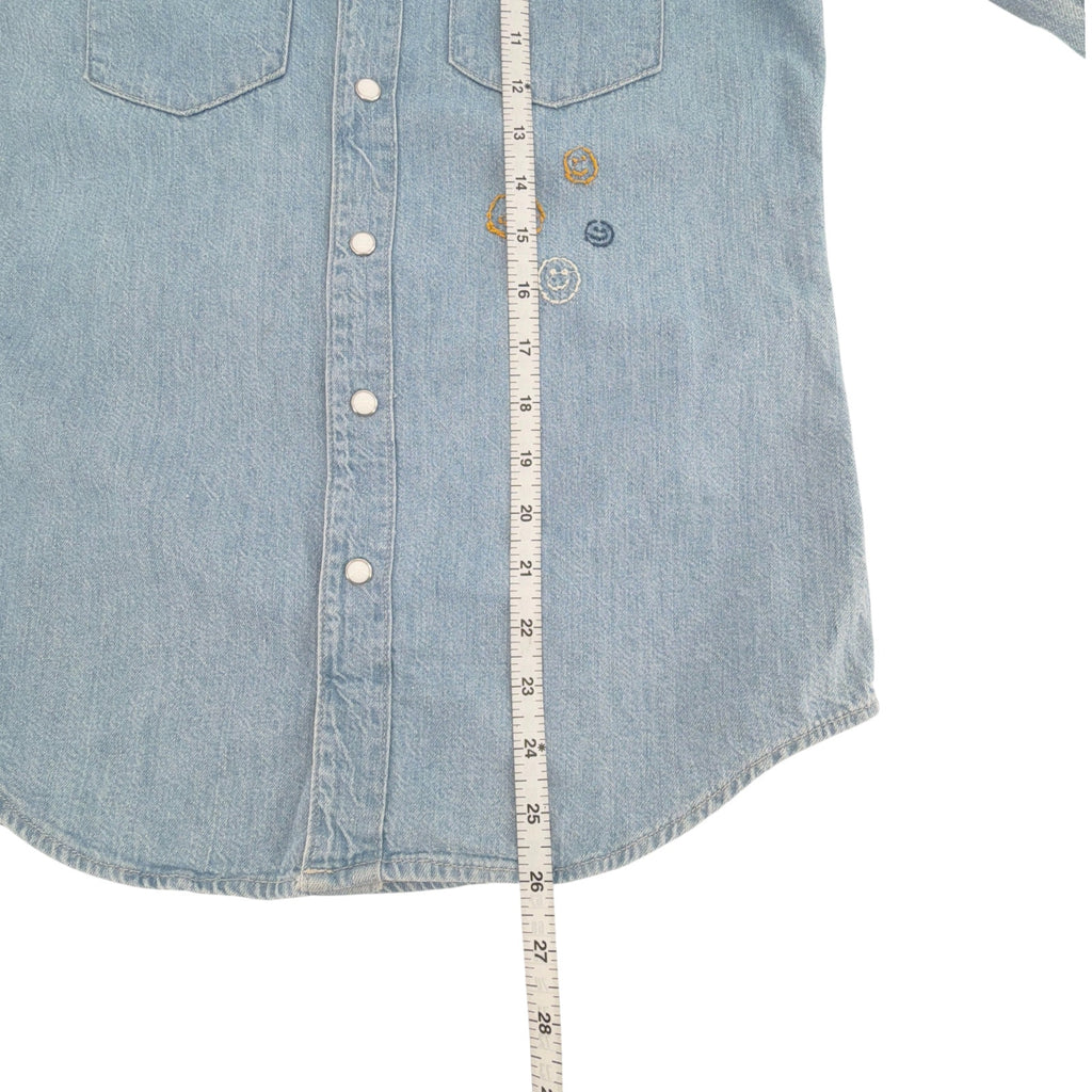 MOTHER All My Exes Denim Shirt in Let's Be Pacific XS Mother