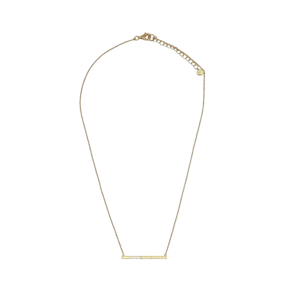 SILPADA Dotted Line Pendant Necklace in Gold-Plated Silver - flyKAMP