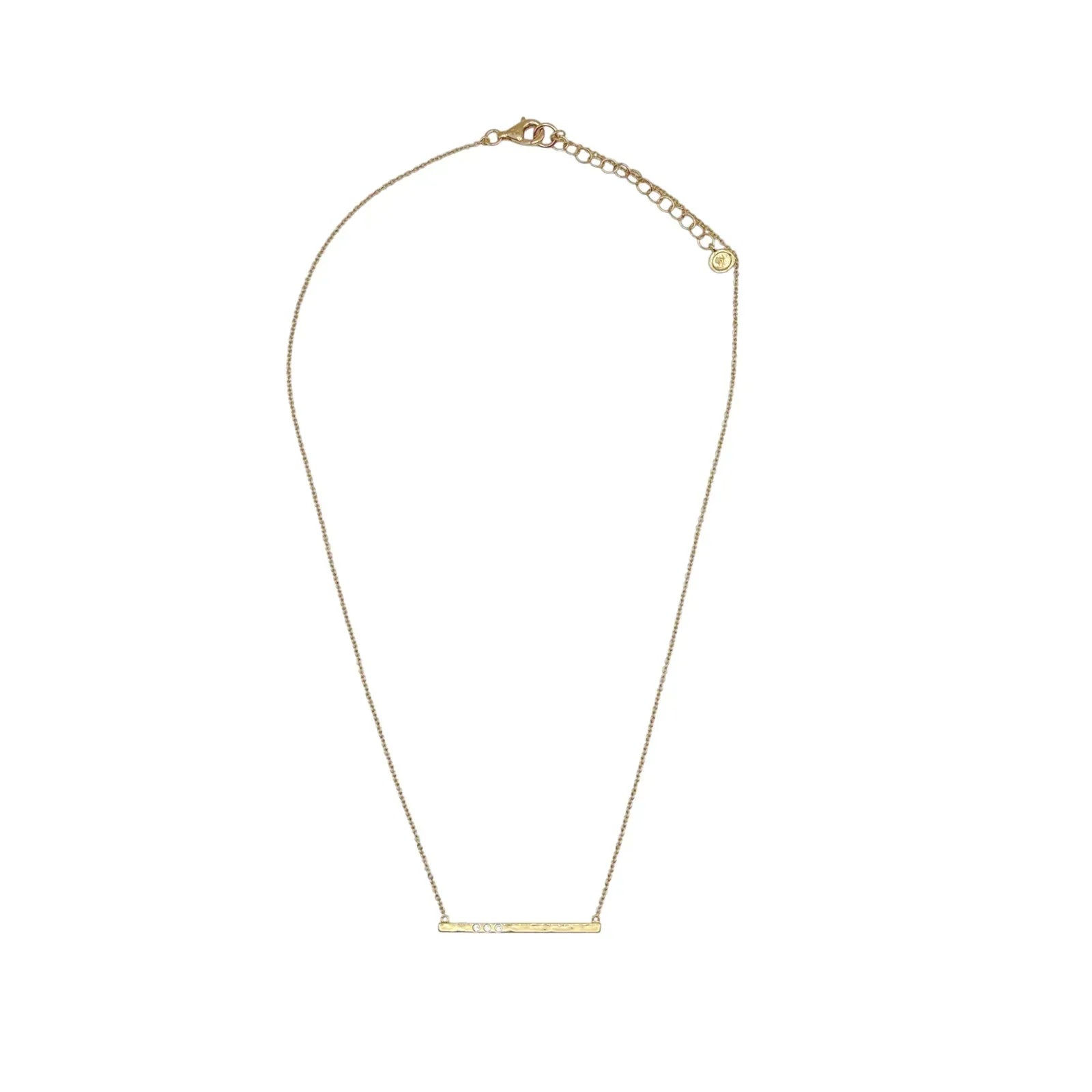 SILPADA Dotted Line Pendant Necklace in Gold-Plated Silver - flyKAMP