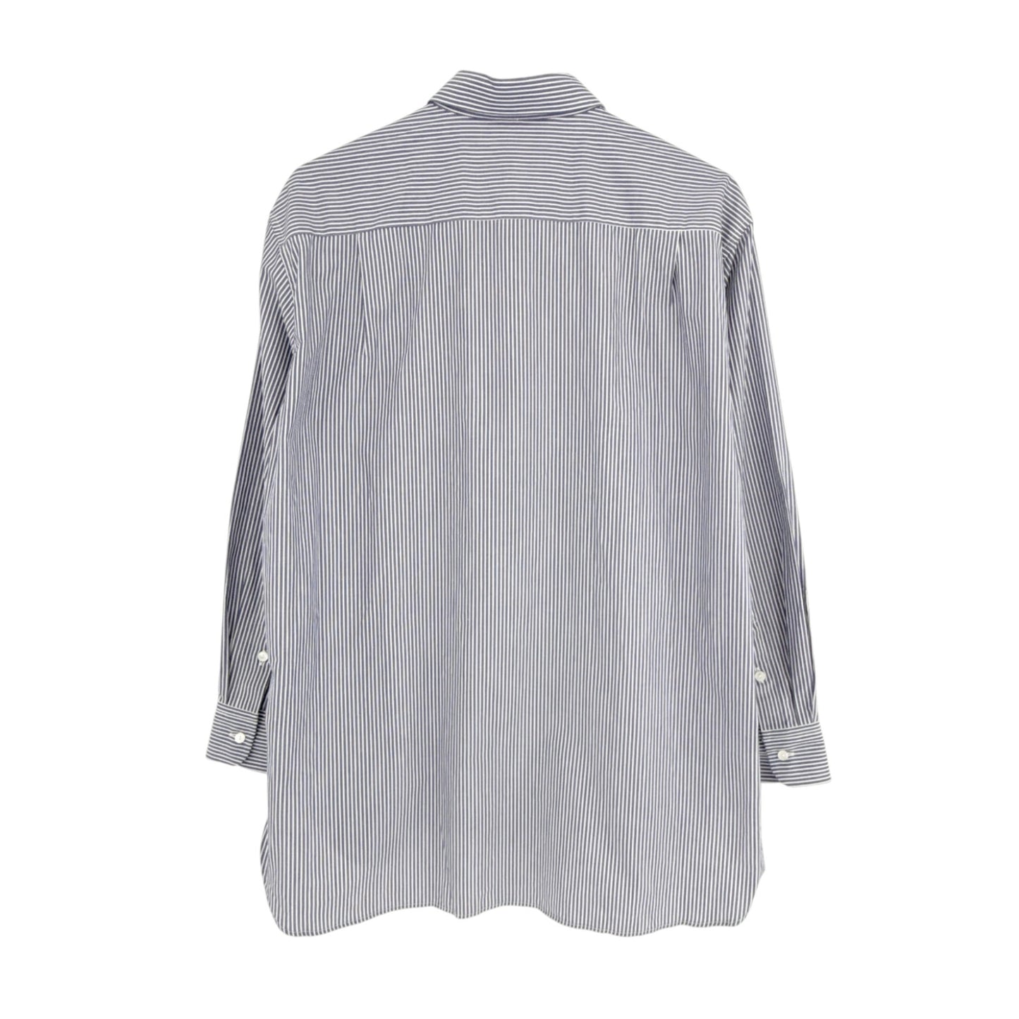 NILI LOTAN Yorke Shirt in Navy & White Stripe XS