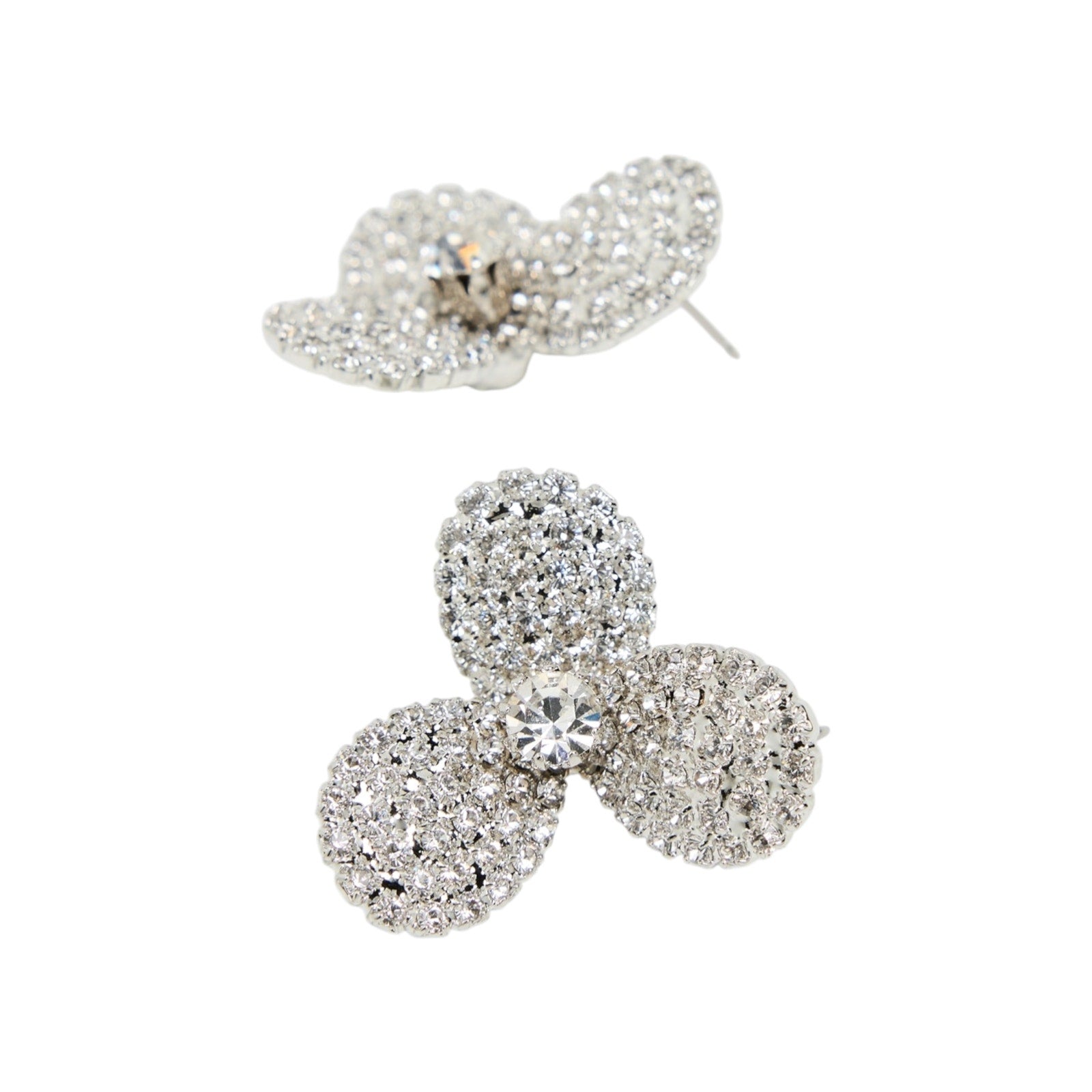 JENNIFER BEHR Amerie Crystal Flower Stud Earrings