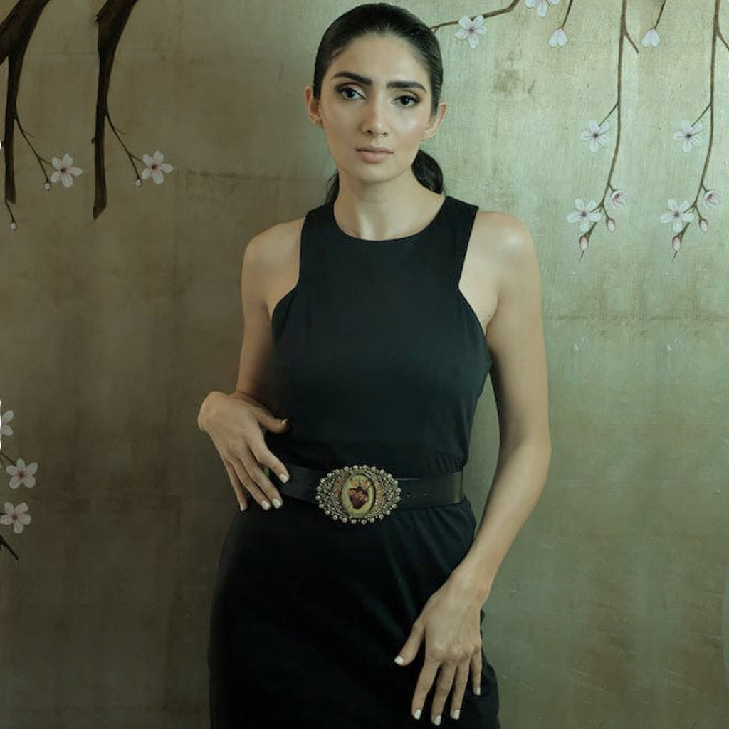 VIRGINS SAINTS & ANGELS VSA Goddess Image Buckle Sacred Heart Virgins Saints & Angels