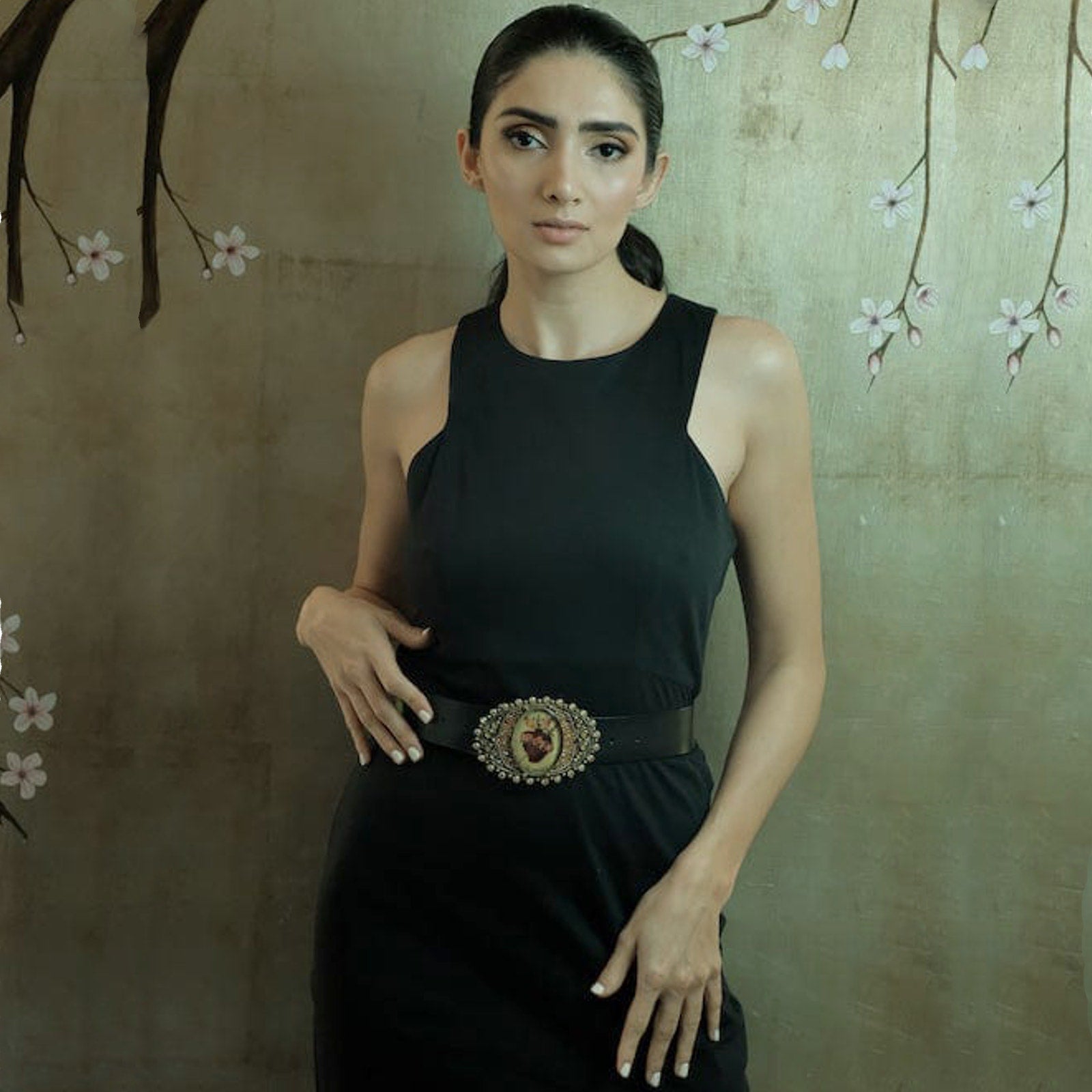 VIRGINS SAINTS & ANGELS VSA Goddess Image Buckle Sacred Heart Virgins Saints & Angels