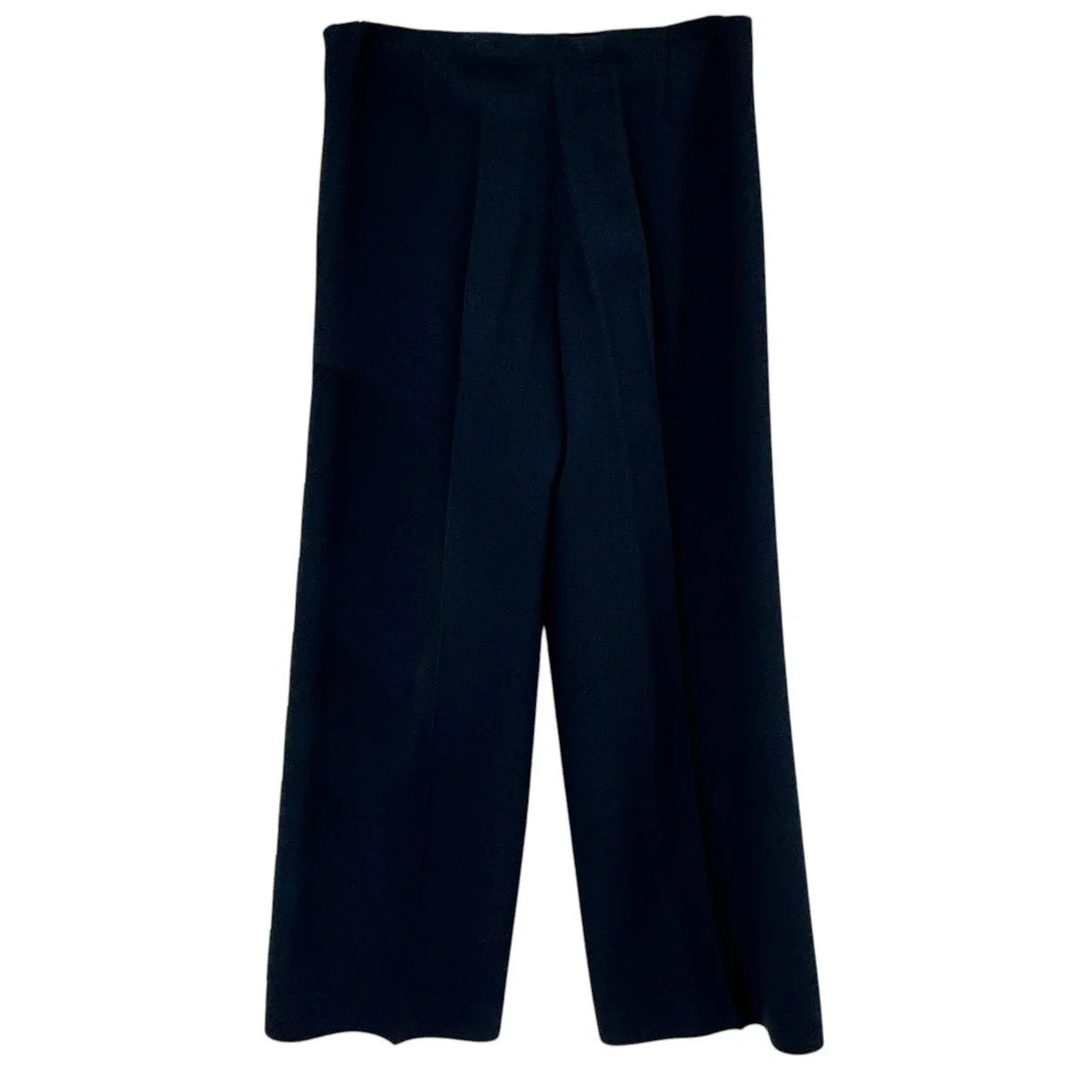 THEORY Terena B Rosina Crepe Cropped Wide Leg Pants in Navy 0 - flyKAMP