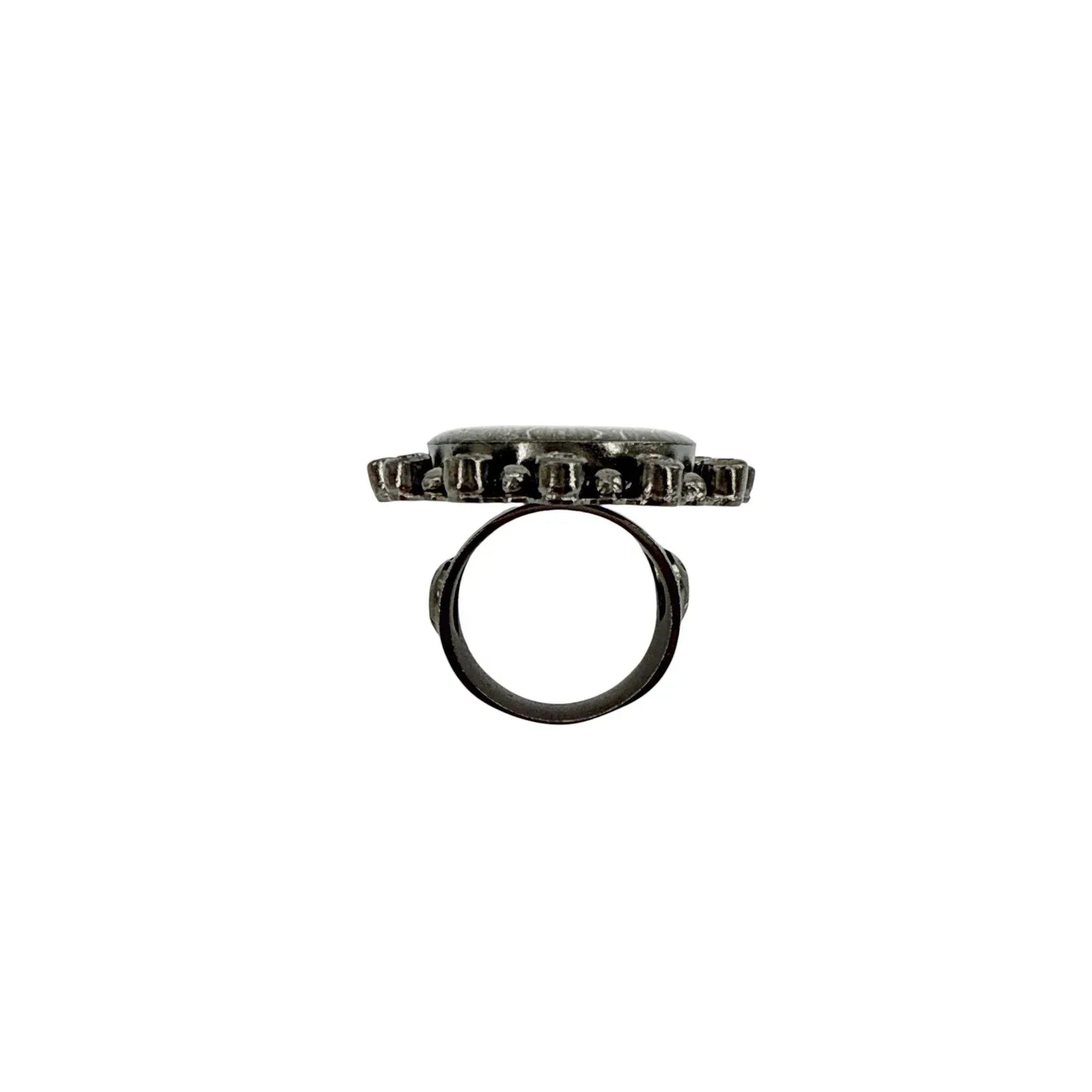 VIRGINS SAINTS & ANGELS VSA Vintage San Benito Ring Sterling Silver Gunmetal 6 - flyKAMP