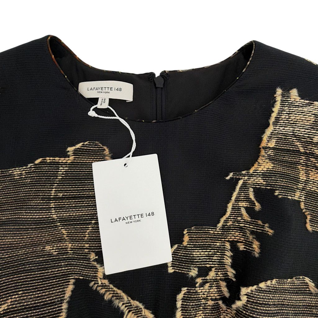 LAFAYETTE 148 New York Jacquard Silk Evening Gown in Black 4|S Lafayette 148 New York