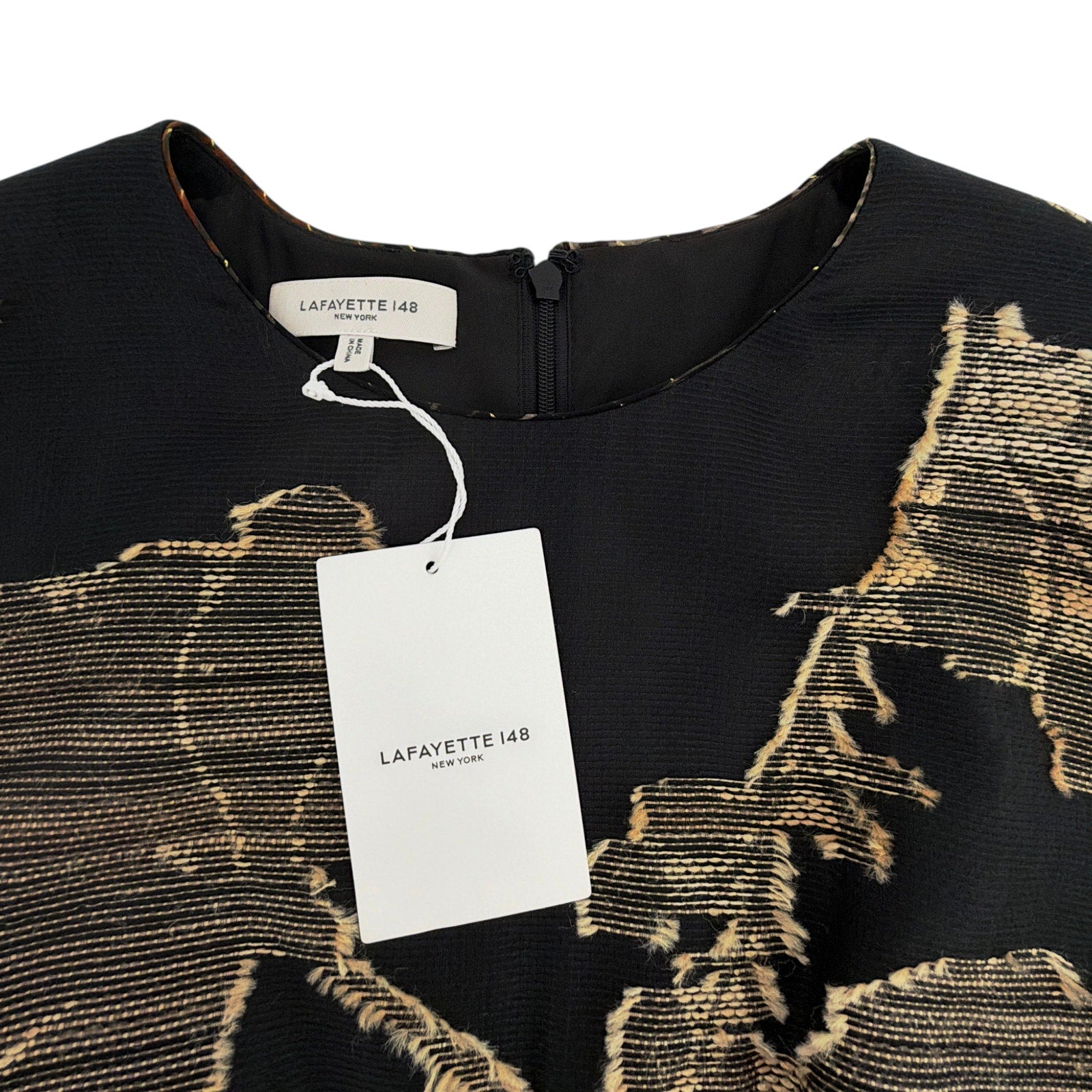LAFAYETTE 148 New York Jacquard Silk Evening Gown in Black 4|S Lafayette 148 New York