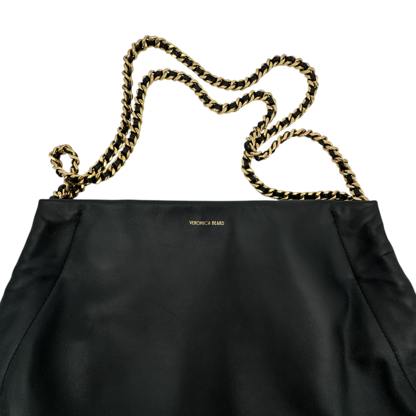 VERONICA BEARD Leather Slouch Bag || Black