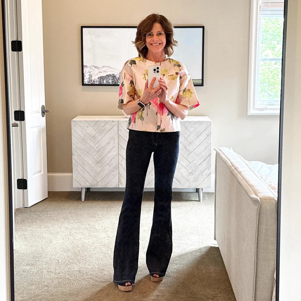BLUMARINE Floral Silk Blend Evening Jacket IT40 | US4 XS - flyKAMP