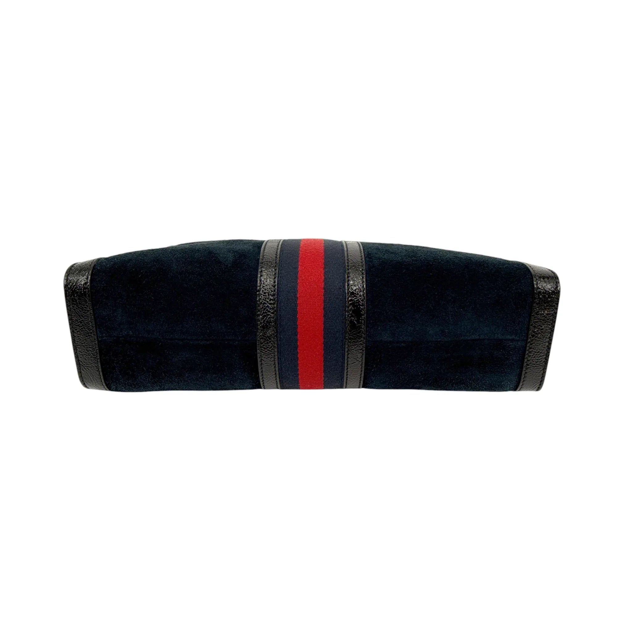 GUCCI Ophidia Cut Out Handle Bag Suede Medium - flyKAMP