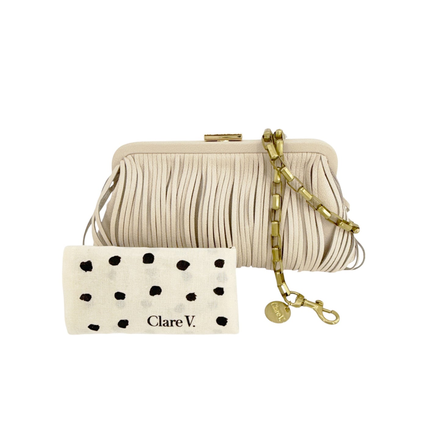 CLARE V. Fran Fran Bag in Cream
