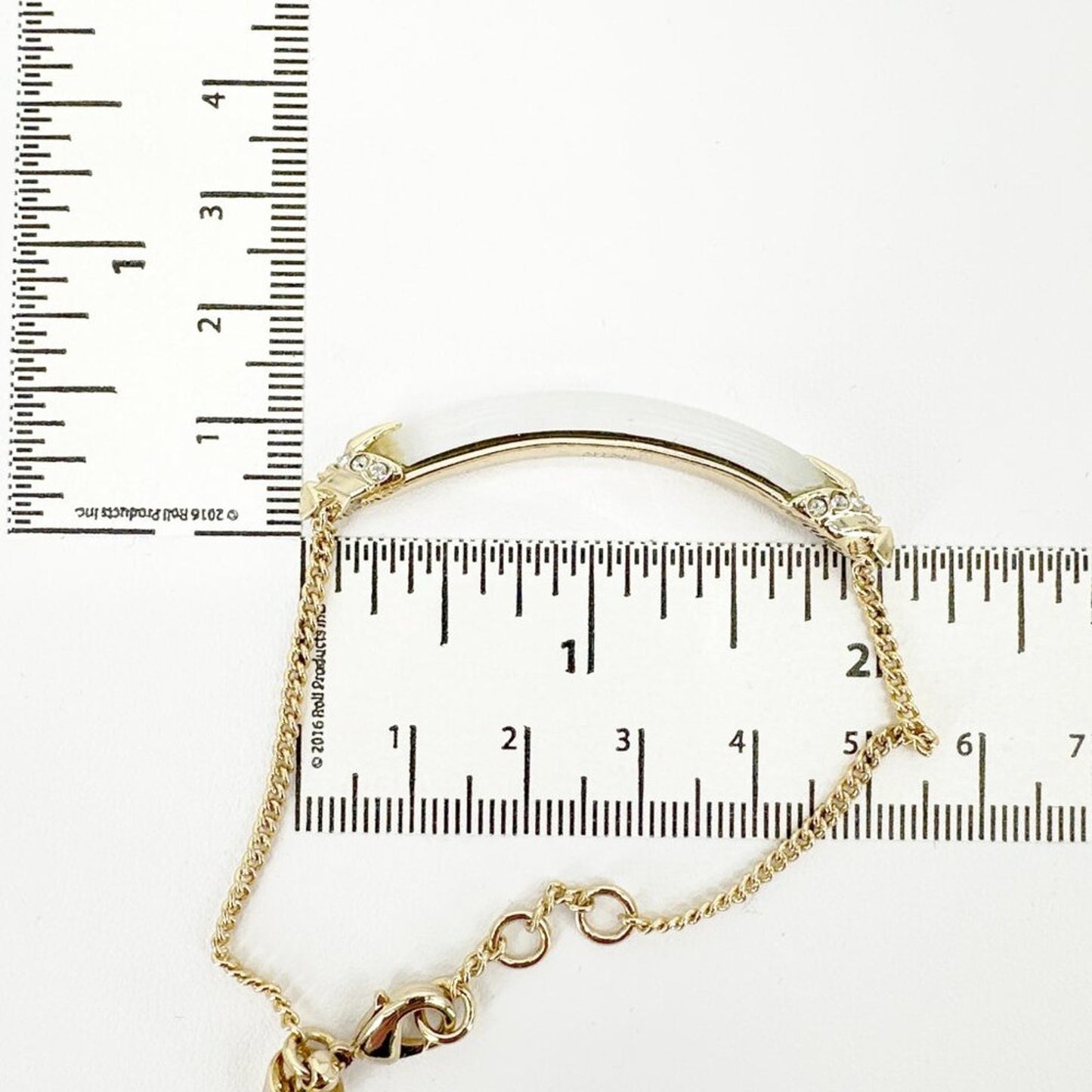ALEXIS BITTAR Lucite Swarovski Crystal Encrusted ID Curb Chain Bracelet