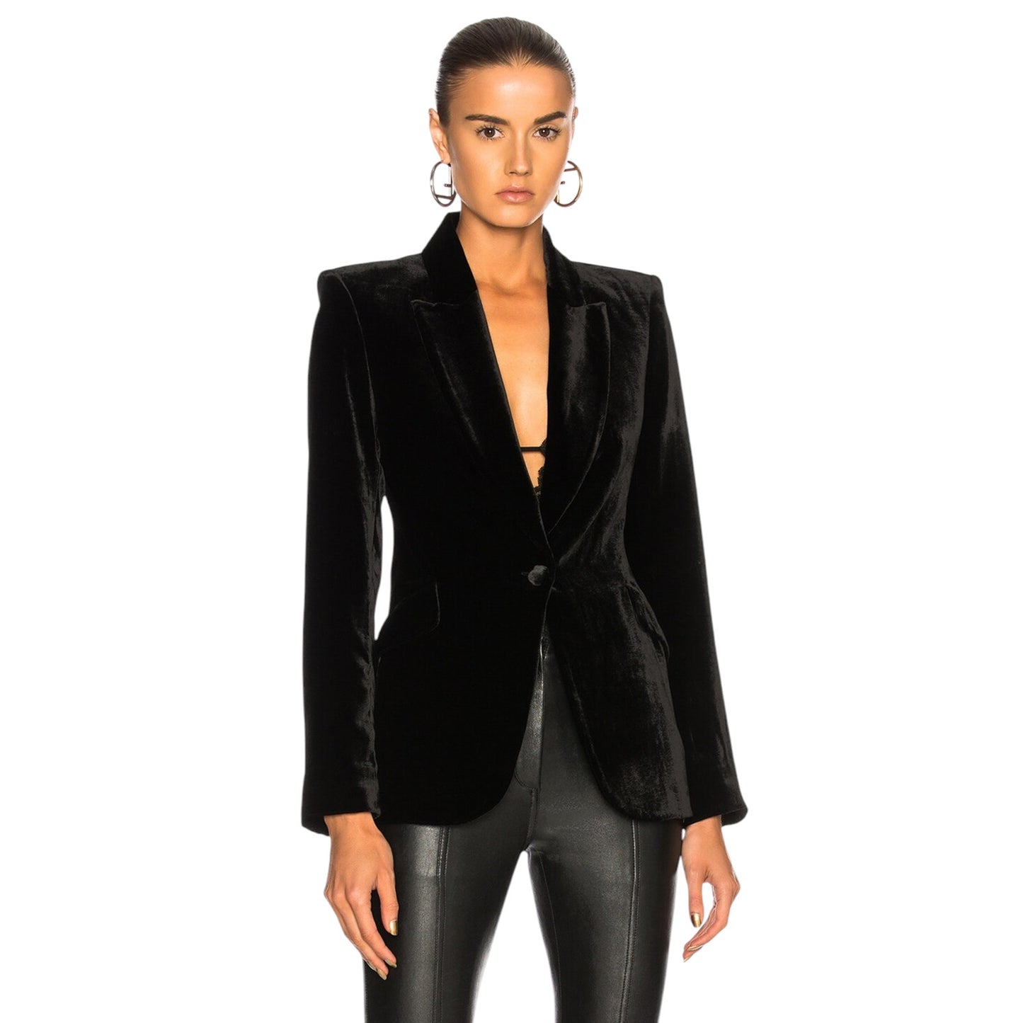 L'AGENCE Chamberlain Velvet Blazer 2