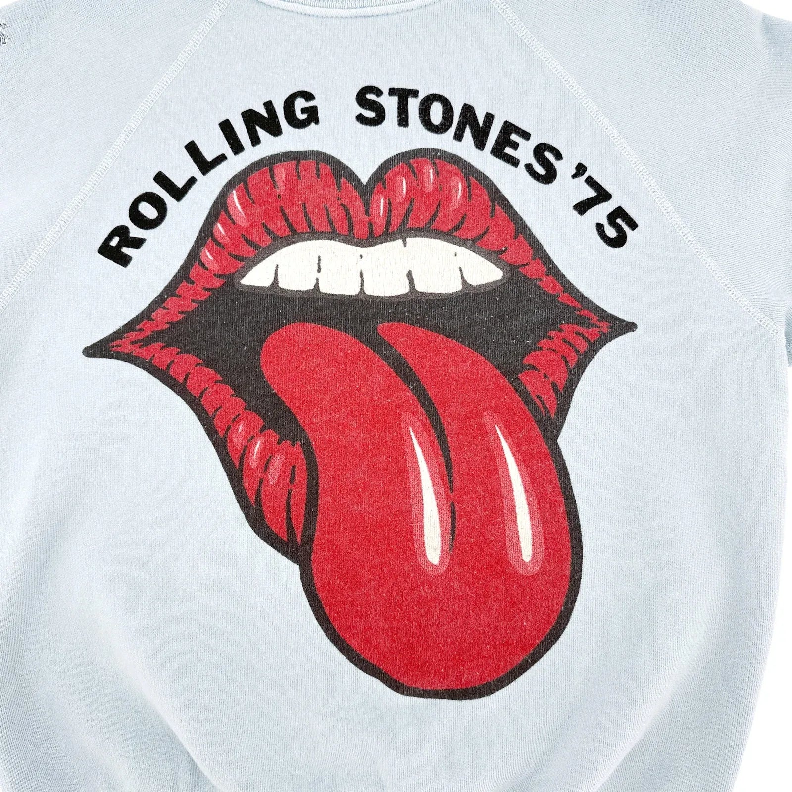 MADEWORN Rock The Rolling Stones 1975 Sweatshirt XS - flyKAMP