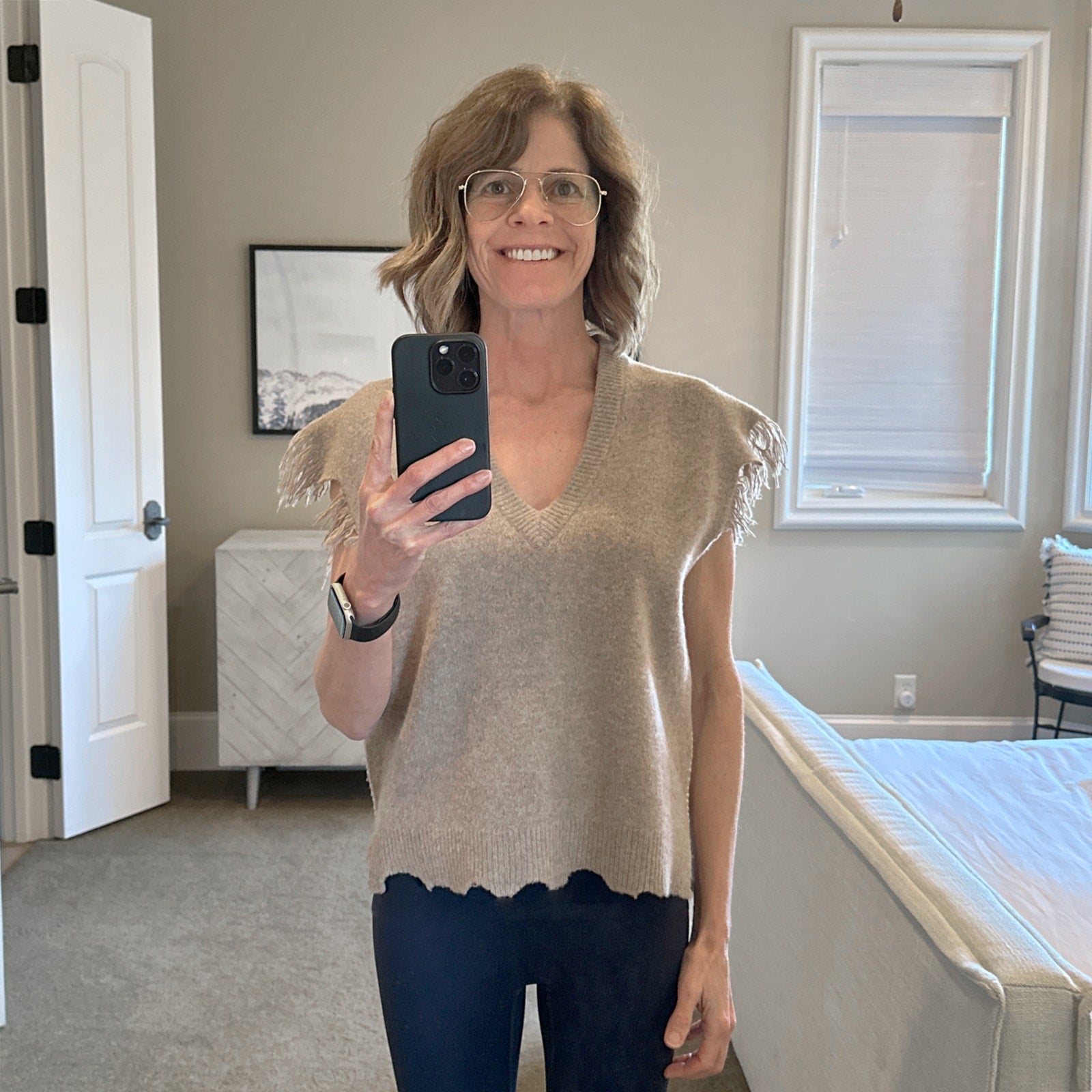 ZADIG and VOLTAIRE Sweater Vest in Tan XS Zadig & Voltaire